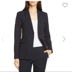 Nordstrom Signature Dark Blue Stretch Blazer